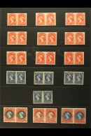 REVENUES 1865 BILL STAMPS Beautiful Collection Of All The Different Values (apart From 20c) Of The Entire Set,... - Other & Unclassified