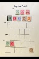 1900-1949 FINE MINT COLLECTION On Leaves, ALL DIFFERENT, Inc 1900 ½d & 1d (x2, One With "Specimen"... - Kaaiman Eilanden
