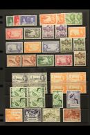1937-49 KGVI VERY FINE MINT COLLECTION On A Stock Page. Includes 1937 Coronation Set, 1938-48 Set Plus Some Perf... - Kaaiman Eilanden