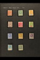 1903-1952 ATTRACTIVE FINE MINT COLLECTION In Hingeless Mounts On Leaves, ALL DIFFERENT, Inc 1903-05 Set To 75c,... - Ceilán (...-1947)