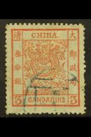 1882 3ca Brownish- Red Large Dragon With Wide Margins, SG 5, Very Finely Used With A Couple Of Short Perfs. For... - Andere & Zonder Classificatie