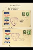 AUSTRALIA USED IN COCOS ISLANDS 1955-62 Attractive Collection Covers Bearing Australian Stamps Tied By Cocos... - Cocoseilanden