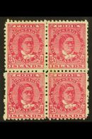 1893-1900 2½d Deep Rose Perf 11, SG 16a, Fine Mint BLOCK Of 4, Fresh. (4 Stamps) For More Images, Please... - Cookeilanden