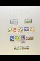 1953-1975 COMPREHENSIVE SUPERB MINT COLLECTION On Leaves, All Different, Almost COMPLETE For The Period, Inc 1963... - Cook