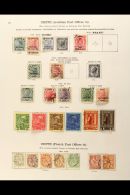 FOREIGN POST OFFICES Very Fine Mint And Used Collection With Russian Office Incl 1899 1m Blue, 2m Rose Used, ... - Otros & Sin Clasificación