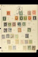 1855-1960 Used Assembly In A Folder, Includes Early Issues From Spanish Period Imperfs Onwards, Plus Early To Mid... - Otros & Sin Clasificación
