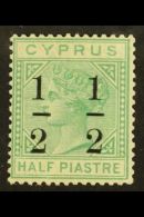 1886 ½ On ½pi Emerald-green, SG 27, Lightly Hinged Mint, Faint Corner Crease. For More Images,... - Other & Unclassified