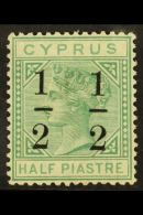 1886 ½ On ½pi Emerald-green, SG 27, Fine Mint. For More Images, Please Visit... - Other & Unclassified