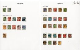 1870-1896 USED COLLECTION With 1870-74 Bi-coloured "skilling" Basic Set To 16sk; 1875-1901 Bi-coloured "ore" Basic... - Sonstige & Ohne Zuordnung