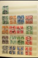 1895-1948 USED BLOCKS OF FOUR. A Collection Of Virtually All Different Used BLOCKS Of 4 On Stock Pages, Inc 1934... - Otros & Sin Clasificación