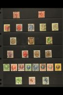 1866-1915 A Valuable Very Fine Used Collection On A Stock Page. Inc 1866 3c Imperf Carmine-rose To 1915 Christian... - Deens West-Indië