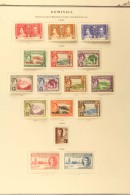 1935-69 A Clean, Chiefly Mint Collection On Dedicated Album Pages. Incl. 1935 Jubilee Set, 1938-47 Set, 1951 48c... - Dominique (...-1978)