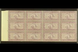 REVENUE STAMPS 1887 General Revenue 5pi Reddish Lilac, Feltus 4, Marginal BLOCK OF TWELVE (4 X 3), Never Hinged... - Other & Unclassified