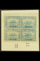 SUEZ CANAL COMPANY 1868 20c Blue, SG 3, Fine Mint Block Of 4 (Positions 43-44 / 55-56, Bearing Expertizing Marks.... - Autres & Non Classés