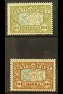 1923-24 Map Of Estonia Set, Mi 40 & 54, SG 43/43a, Very Fine Mint (2 Stamps) For More Images, Please Visit... - Estonie