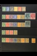 1891-1921 FINE MINT COLLECTION On A Stock Page, ALL DIFFERENT, Inc 1891-1902 To 2½d, 4d, 6d & 9d, Plus... - Falklandeilanden