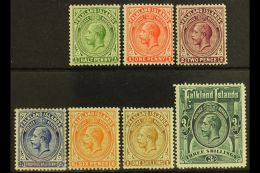 1912-20 Definitive Set Complete From ½d To 3s, SG 60/66, Fine Mint. (7 Stamps) For More Images, Please... - Falklandeilanden