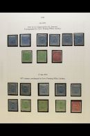 1871-1892 IMPRESSIVE MINT COLLECTION With Many Shades & Perf Types In Hingeless Mounts On Leaves, Inc 1871 1d... - Fidji (...-1970)