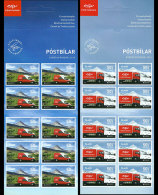 ICELAND/Island EUROPA 2013 "Postal Vehicles" Adh.Set Of 2 BOOKLETS** - 2013