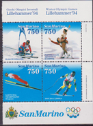 SAN MARINO 1993 WINTER OLIMPIC LILLEHAMMER 1407/10  MNH - Hiver 1994: Lillehammer