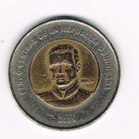 °°° DOMINICAANSE  REPUBLIEK  10 PESO  2005 - Dominicaine