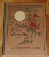 Album Livre BOIS Avec L'EMBOITAGE -  CÉLÉBRITÉS - Biscuits LU - Lefèvre Utile - N° 1 - LIVRE En Superbe état - Lu