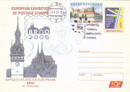 #BV2500 EUROPEAN EXHIBITION OF POSTAGE STAMPS, BRNO,     2005, ROMANIA. - Covers & Documents