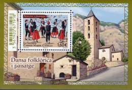 Andorra (French Adm.), Dance "El Contrapas" In Ordino 2015, MNH VF  Souvenir Sheet Of One - Unused Stamps