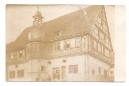 6974 GRÜNSFELD, Rathaus, Photo-AK, Ex-Sammlung Kunsthalle Mannheim - Tauberbischofsheim