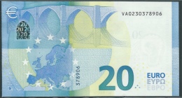 € 20 SPAIN  VA V001 B5  DRAGHI  UNC - 20 Euro