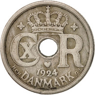 Monnaie, Danemark, Christian X, 10 Öre, 1924, Copenhagen, TTB, Copper-nickel - Denmark