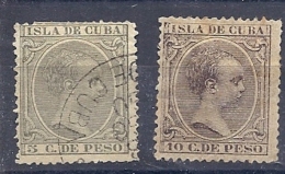 150026317  CUBA  ESPAÑA  EDIFIL  Nº  115/6 - Cuba (1874-1898)