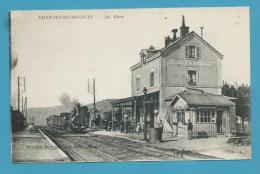 CPA - Chemin De Fer Arrivée Du Train En Gare De SAINT-JULIEN-DU-SAULT 89 - Saint Julien Du Sault