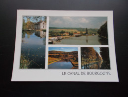Delcampe - CANAL DE BOURGOGNE   Péniches  Années 70 - Hausboote