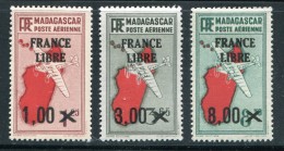 MADAGASCAR- P.A Y&T N°52 à 54- Neufs Avec Charnière * - Airmail