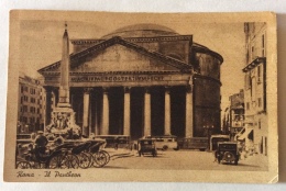 ROMA IL PANTHEON 1925 VIAGGIATA FP - Panteón