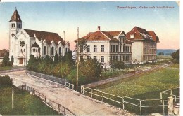 Schweiz, 1926, Derendingen Kirche Und Schulhäuser Nach Steffisburg, Siehe Scans! - Steffisburg