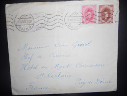 Egypte , Lettre De Cairo 1927 Pour St Nectaire - Cartas & Documentos