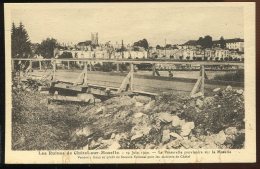 CPSM 88 CHATEL Sur MOSELLE Les Ruines En 1940 La Passerelle Provisoire Sur La Moselle - Chatel Sur Moselle