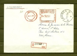 Brief Van Jambes Naar Namur - 1960-1979