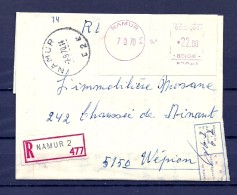 Brief Van Namur Naar Wepion - 1960-1979
