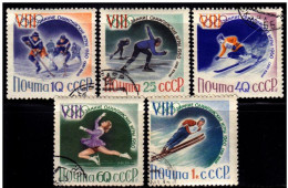 Russia, USSR, 1960, Winter Olympic Games Hockey , Used (o) Michel 2317-2321 (LOT - 22- 002) - Invierno 1960: Squaw Valley