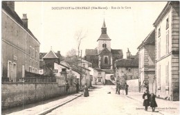 CARTE POSTALE ANCIENNE DE DOULEVANT LE CHATEAU - Rue De La Gare - Doulevant-le-Château