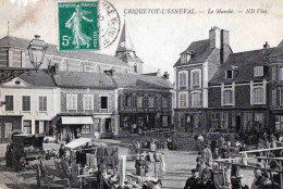 CPA  Criquetot L'esneval Marché - Criquetot L'Esneval