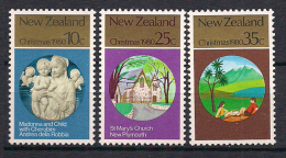 New Zealand  1980   Christmas  Mi 807-809 MNH(**) - Unused Stamps