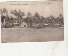 - CPA - OCEANIE -  Une Station De Missionnaires Aux Salomon   - 005 - Solomon Islands