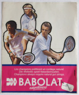 Grand Autocollant Rare Tennis Yannick Noah Mats Wilander Et Agassi ? BABOLAT - Stickers