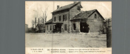 Rosieres Exterieur De La Gare Detruite Par Les Allemands - Rosieres En Santerre