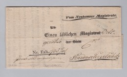 Heimat Tschechien NEUHAUS 1844-03-29 Amtsbrief - ...-1918 Prefilatelia