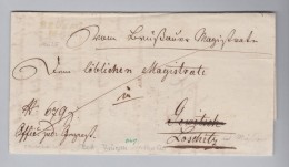 Heimat Tschechien BRÜSAU 1847-11-23 Vorphila Brief Nach Loschitz - ...-1918 Prephilately